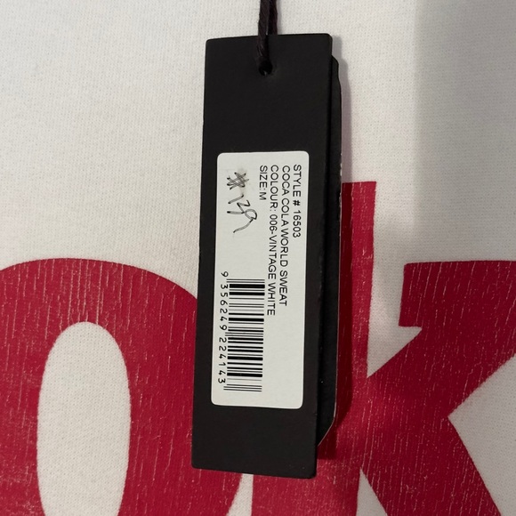 COCA-COLA X ROLLAS WORLD CREWNECK IN VINTAGE WHITE (BRAND NEW CONDITION) - Picture 13 of 13